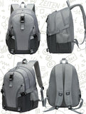 BLUEFAIRY High School Backpack for Girls Boys Middle School Bookbag for Kids Back to School Bag for College with Large Compartment Casual Daypack Mochilas para Niñas Adolescentes 18" Ash Grey