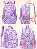 BLUEFAIRY Kids Backpack for Girls Elementary Primary Middle School Bag for Aged 8 - 10 for Teens Childs Bookbag Back to School Bag Mochilas Escolares para Niñas de 7 8 9 10 Tie - dye Purple