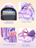 BLUEFAIRY Kids Backpack for Girls Elementary Primary Middle School Bag for Aged 8 - 10 for Teens Childs Bookbag Back to School Bag Mochilas Escolares para Niñas de 7 8 9 10 Tie - dye Purple