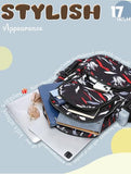 BLUEFAIRY Kids Backpacks for Boys Girls Ages 6-8 8-10 10-12 Elementary Middle School Backpack 17 Inch Back to School Bookbag with Laptop Compartment Mochilas Escolares para Niños Niñas (Coal Black)