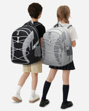 BLUEFAIRY Middle High School Backpack for Boys Girls Large Bookbag with Laptop Compartment Back to School Book Bags for Teens Teenagers Mochilas Escolares para Niños Niñas (Light Gray/Gray, Solid)