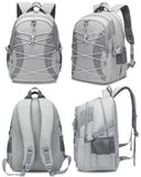 BLUEFAIRY Middle High School Backpack for Boys Girls Large Bookbag with Laptop Compartment Back to School Book Bags for Teens Teenagers Mochilas Escolares para Niños Niñas (Light Gray/Gray, Solid)