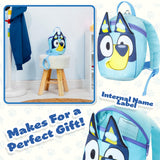 Bluey Backpack with Toddler Safety Harness for Kids Daycare Bag Backpack with Leash Preschool Outdoor Travel Gifts for Kids (Blue)