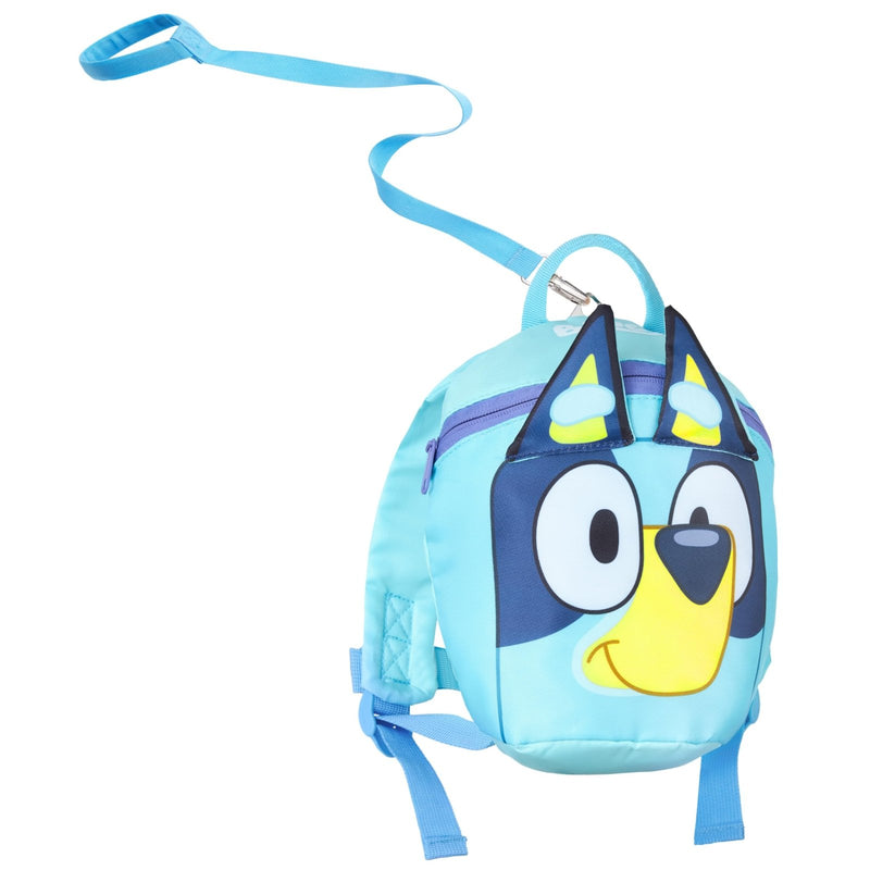 Bluey Backpack with Toddler Safety Harness for Kids Daycare Bag Backpack with Leash Preschool Outdoor Travel Gifts for Kids (Blue)