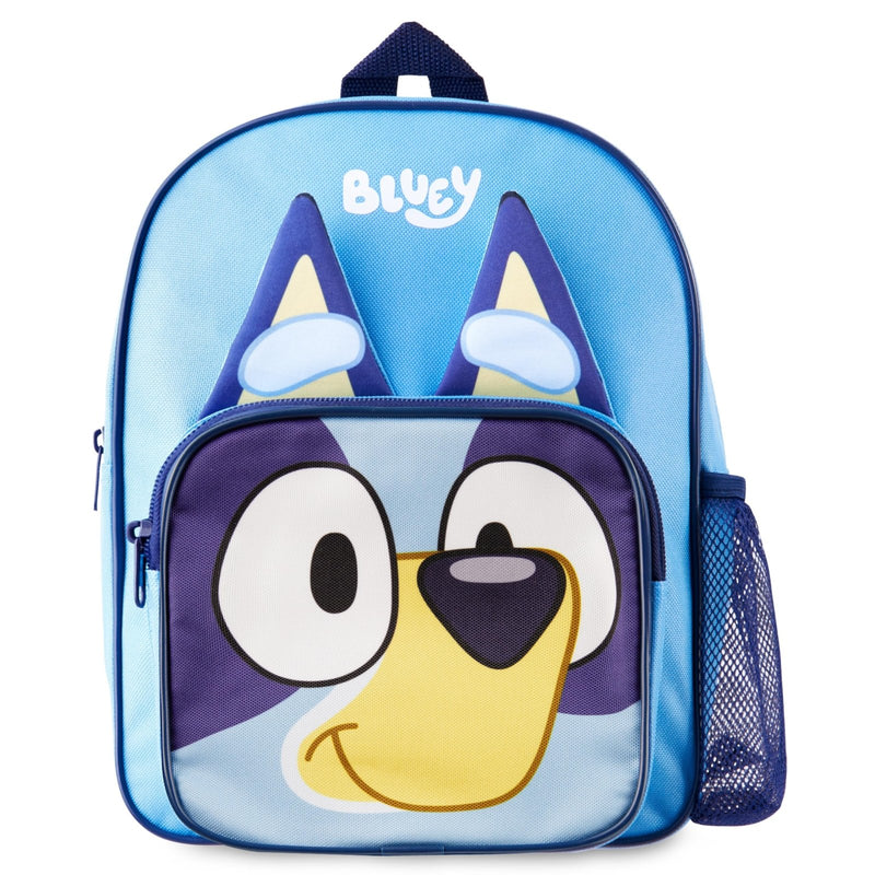 Bluey Mini Backpack for Kids Toddlers, Small Bag 11.5x9 in with Adjustable Straps for Travel Picnic Vacation Gifts for Kids (Blue)