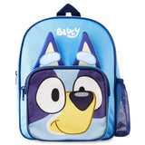 Bluey Mini Backpack for Kids Toddlers, Small Bag 11.5x9 in with Adjustable Straps for Travel Picnic Vacation Gifts for Kids (Blue)