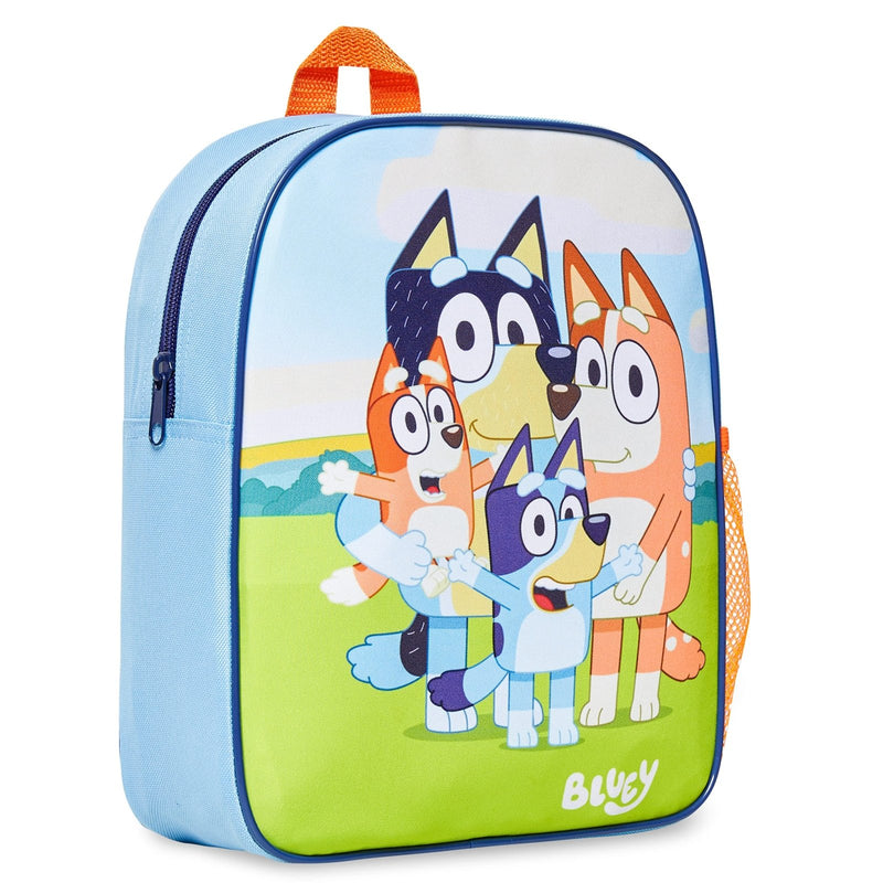 Bluey Mini Backpack for Kids Toddlers, Small Bag 11.5x9 in with Adjustable Straps for Travel Picnic Vacation Gifts for Kids (Multi)