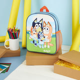 Bluey Mini Backpack for Kids Toddlers, Small Bag 11.5x9 in with Adjustable Straps for Travel Picnic Vacation Gifts for Kids (Multi)