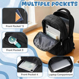 bluterm School Backpack for Women Men Lighweght Middle School Bookbag Casual Daypack Classic Collge High School Backpack Waterproof Travel Daypack