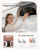 BMaoBBo Underseat Carry On Luggage Airline Approved – 16 - inch Softside Spinner Suitcase with 360° Wheels, Lightweight Overnight Weekender Bag for Women & Men, Business & Weekend Travel