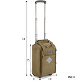 Boardingblue 17x10x9 Inches United Airlines Rolling Personal Item Under Seat Duffle Bag Luggage Suitable For Major Airlines Including Spirit, and Frontier Airline