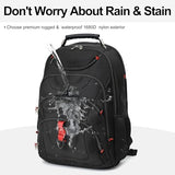 Boavan Laptop Backpack for men, 15.6 inch Laptop Bag with USB Port, Waterproof Travel Work Backpack Purse, Anti - Theft Teacher Nurse Doctor Casual Bookbags Office Business backpack，Black