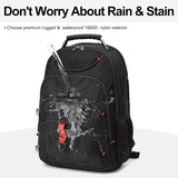 Boavan Laptop Backpack for men, 17.3 inch Laptop Bag with USB Port, Waterproof Travel Work Backpack Purse, Anti - Theft Teacher Nurse Doctor Casual Bookbags Office Business backpack ，Black