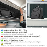 Boavan Rolling Backpack,17 inch Water Resistant Wheeled Backpack,Carry on Luggage Business Bag, Overnight College Computer bag Trolley Suitcase for Men Women Adults to Travel，Grey