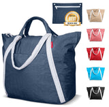 Bodysurf Beach Bags Waterproof Sandproof, Foldable & Packable Tote with Zipper for Travel, Vacation, Cruise, Boat, Swim - Oversized, Durable Ripstop Nylon Material for Family Use - XL, 17 x 25 x 10 in