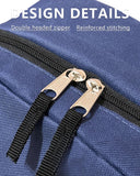 BOGGEUSS Black Basic School Canvas Backpacks for Boys Girls 15.6 Inch Travel Water Resistant Bookbag Black