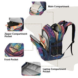 Bolaz Hi_0lion Travel Backpack 14 Inch Laptop Computer Bag Sturdy School Bag College Bookbag