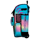 Boombah Rolling Superpack Baseball/Softball Gear Bag - Telescopic Handle - Holds 4 Bats - Wheeled Version - Softball Dream Multicolor