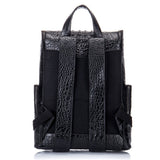 boshiho Real Leather Laptop Backpack Fashion Travel Bag Daypack for Men, Crocodile Pattern (S)