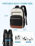 BOSTANTEN 15.6 Inch Laptop Backpack for Women - College Teacher Computer Bag Travel Backpack Purse Brown＆Black