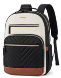 BOSTANTEN 15.6 Inch Laptop Backpack for Women - College Teacher Computer Bag Travel Backpack Purse Brown＆Black
