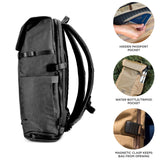 BOUNDARY X - PAC 22L Men's Women's Boundary Backpack Rucksack ERRANT PACK, Black