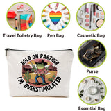 BQXH Funny Frog Stuff Makeup Bag, Frog Gifts Western Stuff Cosmetic Bag, Funny Meme Organizer Zipper Pouch Country Stuff Gag Gifts for Women Country Girl Coworker Friends Sister