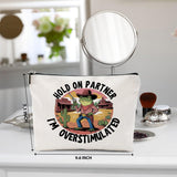 BQXH Funny Frog Stuff Makeup Bag, Frog Gifts Western Stuff Cosmetic Bag, Funny Meme Organizer Zipper Pouch Country Stuff Gag Gifts for Women Country Girl Coworker Friends Sister