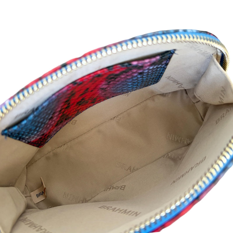 BRAHMIN Tina Small Cosmetic Case (Heat All Over Snake)