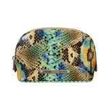 BRAHMIN Tina Small Cosmetic Case (Mineral Blue Chevelle)