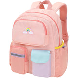 BrainyBees Preschool Backpack for Girls - 15 Inch Kindergarten Backpack for Girls 3 to 8, Lightweight Elementary School Backpack for 1st 2nd Grade, Kids Backpack for School and Travel, Pink