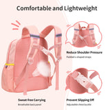 BrainyBees Preschool Backpack for Girls - 15 Inch Kindergarten Backpack for Girls 3 to 8, Lightweight Elementary School Backpack for 1st 2nd Grade, Kids Backpack for School and Travel, Pink