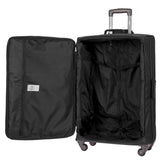 Bric's 30" Checked Luggage - Spinner - Style Suitcase for Women and Men - Sienna Collection - Black