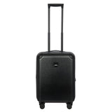 Bric's Amalfi Lightweight Hard Shell Suitcase – Expandable Carry - On with Water - Repellent Zip, Smooth 360° Wheels & TSA Lock - 21 Inch, Black