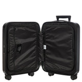 Bric's Amalfi Lightweight Hard Shell Suitcase – Expandable Carry - On with Water - Repellent Zip, Smooth 360° Wheels & TSA Lock - 21 Inch, Black