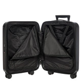 Bric's Amalfi Lightweight Hard Shell Suitcase – Expandable Carry - On with Water - Repellent Zip, Smooth 360° Wheels & TSA Lock - 21 Inch, Black