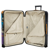 Bric's Andy Warhol Checked Luggage – Travel as Art Marilyn Print, Luxury Suitcase with Leather Trim, 360° Silent Wheels, Lightweight Hard Structure, 30 Inch, Black