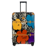 Bric's Andy Warhol Checked Luggage – Travel as Art Marilyn Print, Luxury Suitcase with Leather Trim, 360° Silent Wheels, Lightweight Hard Structure, 30 Inch, Black