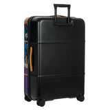 Bric's Andy Warhol Checked Luggage – Travel as Art Marilyn Print, Luxury Suitcase with Leather Trim, 360° Silent Wheels, Lightweight Hard Structure, 30 Inch, Black