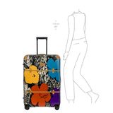 Bric's Andy Warhol Checked Luggage – Travel as Art Marilyn Print, Luxury Suitcase with Leather Trim, 360° Silent Wheels, Lightweight Hard Structure, 30 Inch, Black