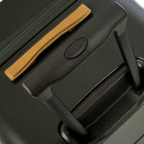 Bric's Bellagio 2.0 Spinner Suitcase - Luxury Hardshell Luggage with Large Wheels, Telescopic Handle, Leather Detailing - Rolling Suitcase for Refined Travel - 29 inch, Olive