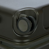 Bric's Bellagio 2.0 Spinner Suitcase - Luxury Hardshell Luggage with Large Wheels, Telescopic Handle, Leather Detailing - Rolling Suitcase for Refined Travel - 29 inch, Olive