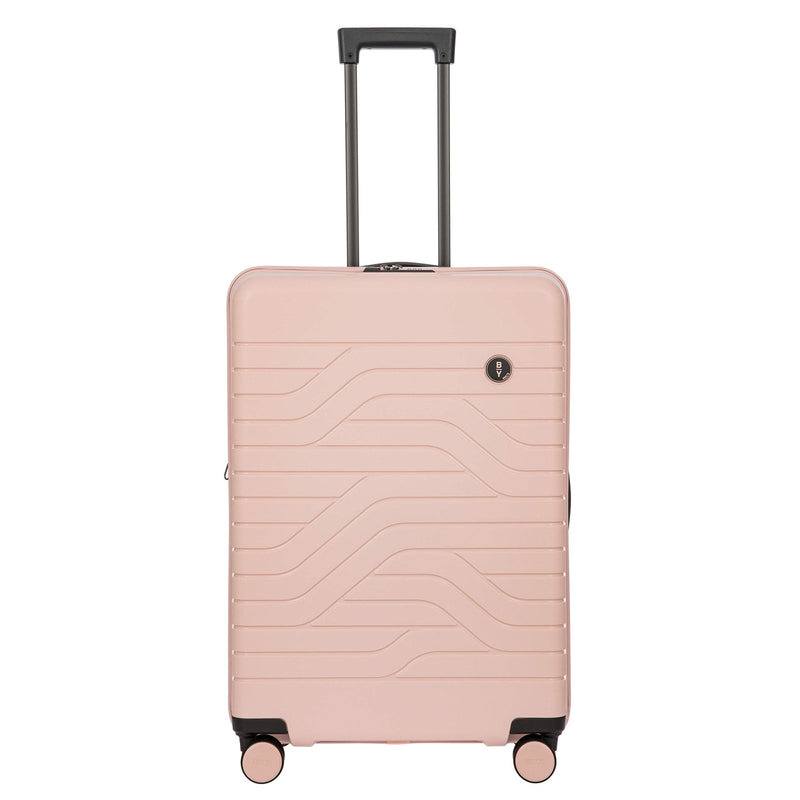 Bric's B|Y Ulisse Expandable Spinner Suitcase, Lightweight Polypropylene Hard Shell Luggage with 360° Rubber - Coated Double Wheels, TSA - Approved Lock and Organized Interior - 28 Inch, Pearl Pink