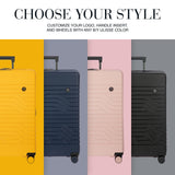 Bric's B|Y Ulisse Expandable Spinner Suitcase, Lightweight Polypropylene Hard Shell Luggage with 360° Rubber - Coated Double Wheels, TSA - Approved Lock and Organized Interior - 28 Inch, Mango