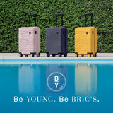 Bric's B|Y Ulisse Expandable Spinner Suitcase, Lightweight Polypropylene Hard Shell Luggage with 360° Rubber - Coated Double Wheels, TSA - Approved Lock and Organized Interior - 28 Inch, Mango