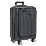 Bric's Cervia 21" Hardside Carry - On with Front Pocket, Expandable Luggage, 360° Spinner Wheels, Lightweight, TSA - Approved Locks, Durable, Dark Grey