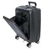 Bric's Cervia 21" Hardside Carry - On with Front Pocket, Expandable Luggage, 360° Spinner Wheels, Lightweight, TSA - Approved Locks, Durable, Dark Grey