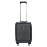 Bric's Cervia 21" Hardside Carry - On with Front Pocket, Expandable Luggage, 360° Spinner Wheels, Lightweight, TSA - Approved Locks, Durable, Dark Grey
