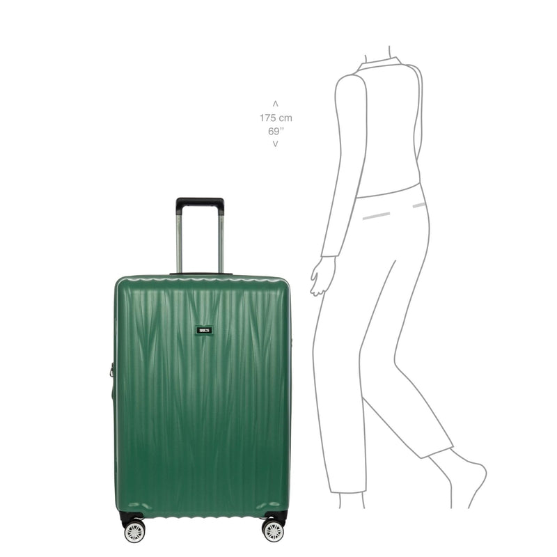 Bric's Cervia 30" Hardside Large Expandable Luggage, 360° Spinner Wheels, Lightweight Checked Suitcase, TSA - Approved Locks, Dark Emerald