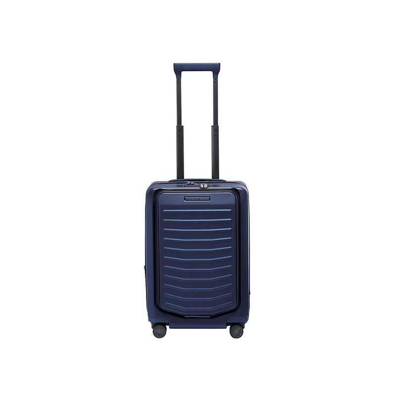 Bric's PORSCHE DESIGN 21" Spinner Expandable Carry - On Luggage - 15" Laptop Compartment - Roadster Travel Hardside Suitcase - Dark Blue Matte